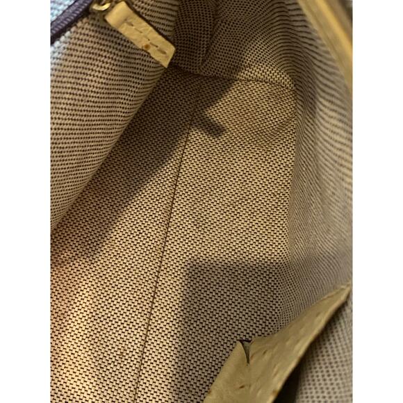 Vintage Dooney & Bourke Ostrich Domed Purse Satchel Bag - Picture 13 of 16